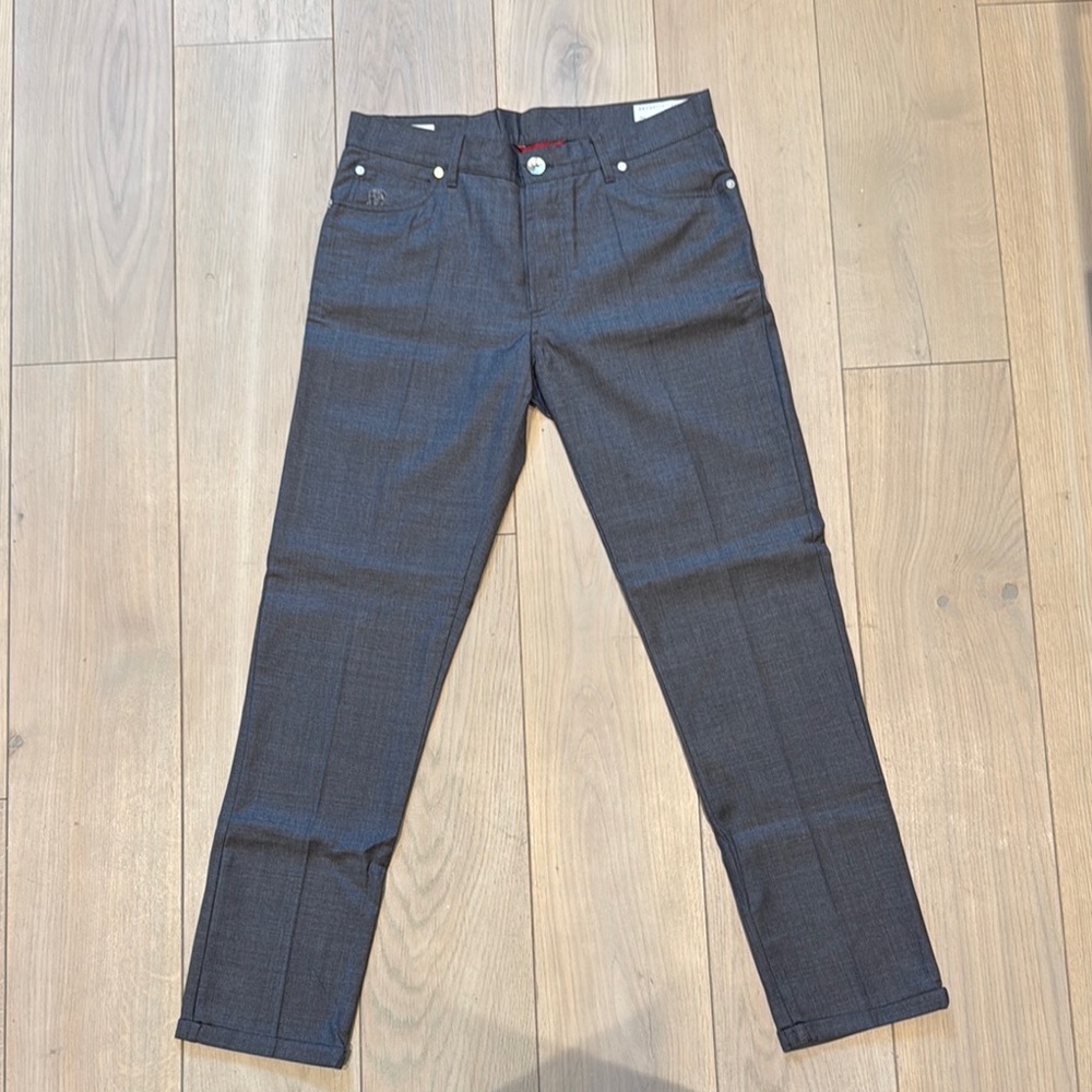 Stylish Brunello Gray Denim Pants